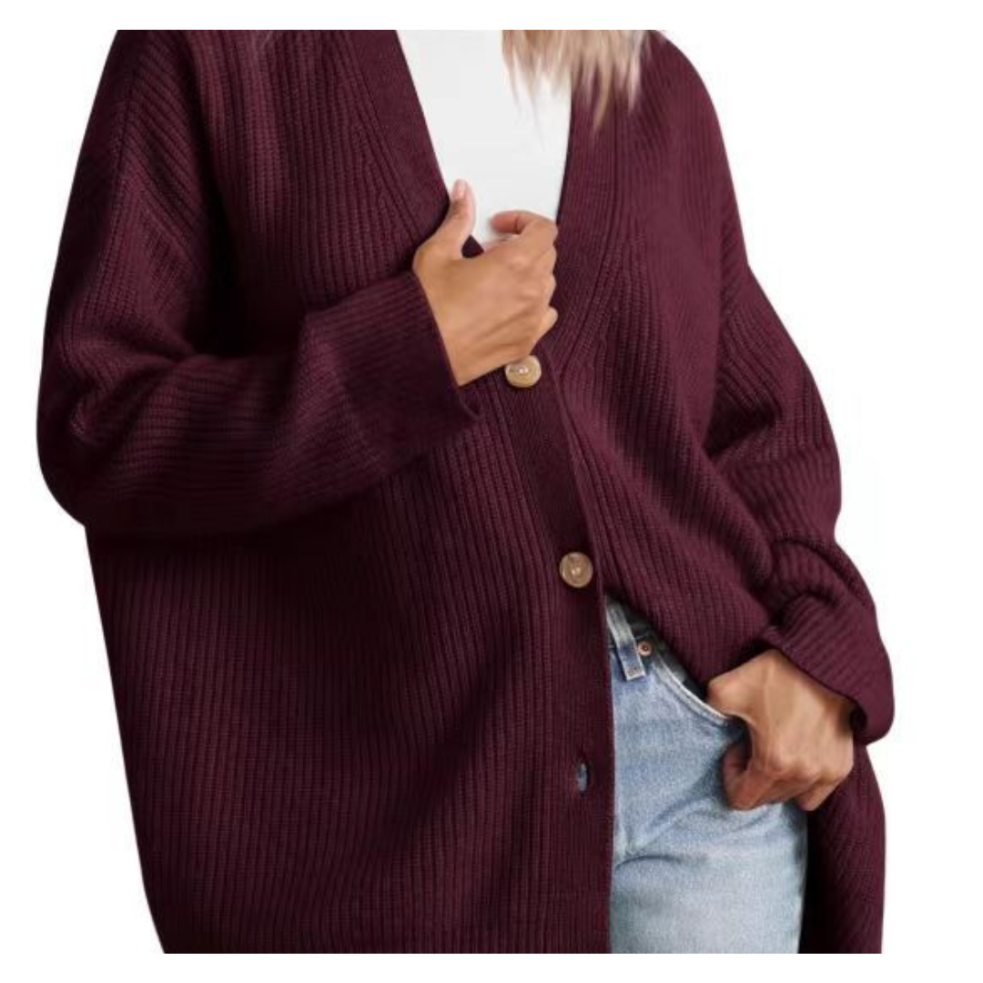 Women Striped Button Cardigan | Erika