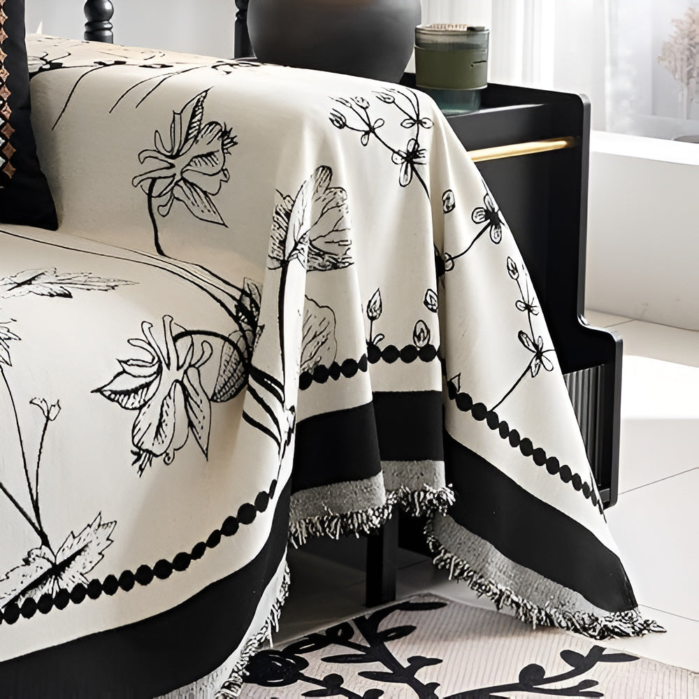 Sofa Cover Floral Pattern Fabric | Botanical Elegance 2