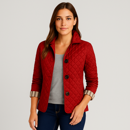 Women Quilted Tailored Jacket | Seraphina