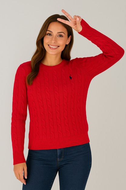 Women Cable Knit Sweater | Goldie