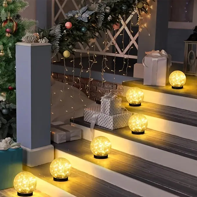 Outdoor Solar Garden Lights White Modern Design | Serenity-2