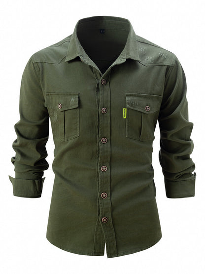 Men’s Long Sleeve Utility Shirt | Philip