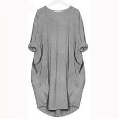 Women Relaxed Pocket Midi Dress | Zoe