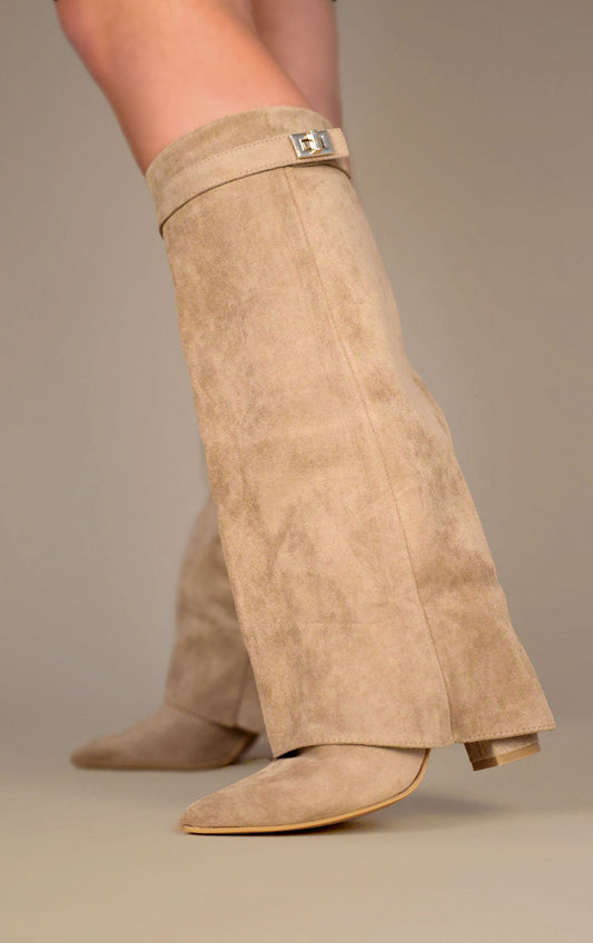 Suede Knee-High Boots | Bernadette