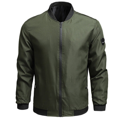 Men Classic Zip-Up Bomber Jacket | Ray