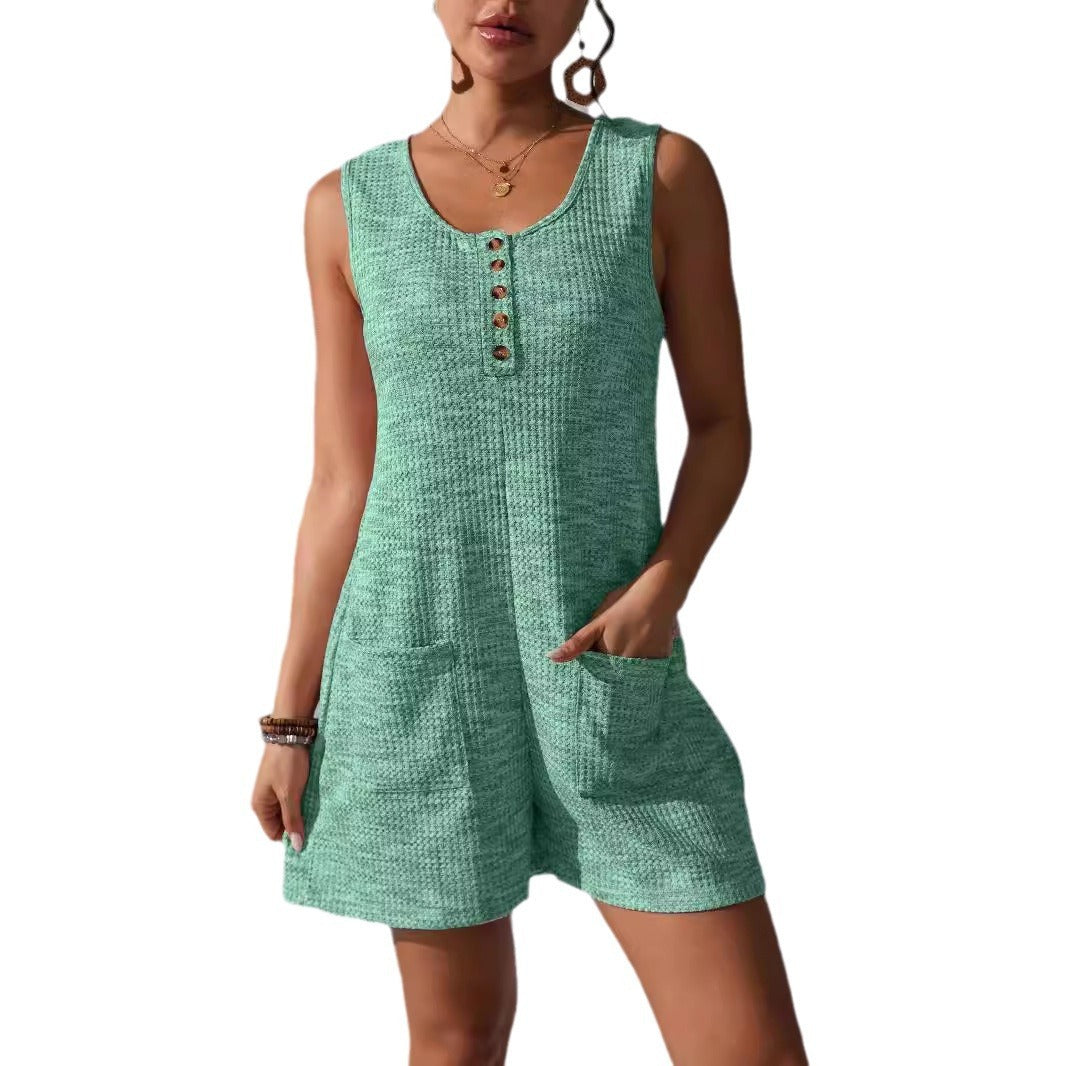 Women Jumpsuit Pink Polyester | Elegant Casual-3