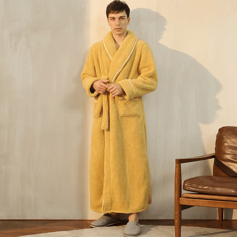 Neville | Unisex Plush Fleece Bathrobe for Women