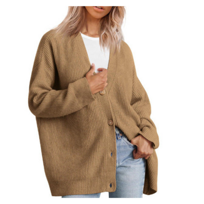 Women Striped Button Cardigan | Erika