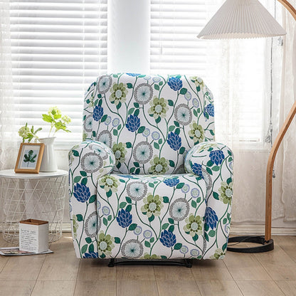 Recliner Sofa Cover Floral Stretchy Fabric | Elegant Home Decor 2