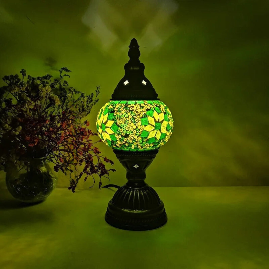 Variant image for Colorful Mosaic Glass Table Lamp | Artistic Charm-3