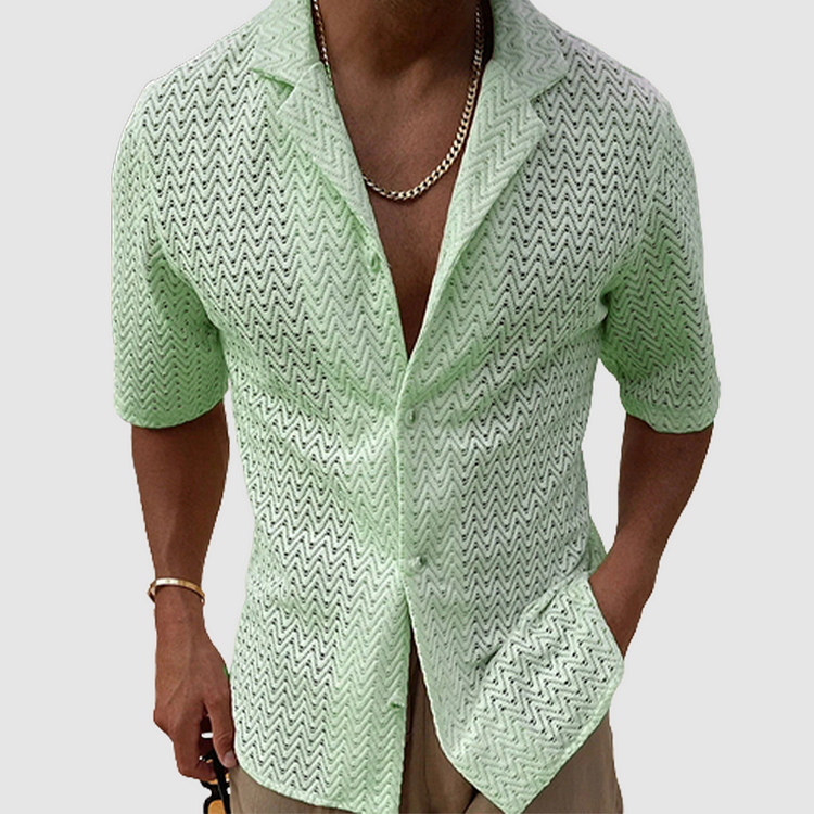 Men's ZigZag Design Shirt | Leonel