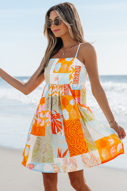 Women Patchwork Sundress | Adirae