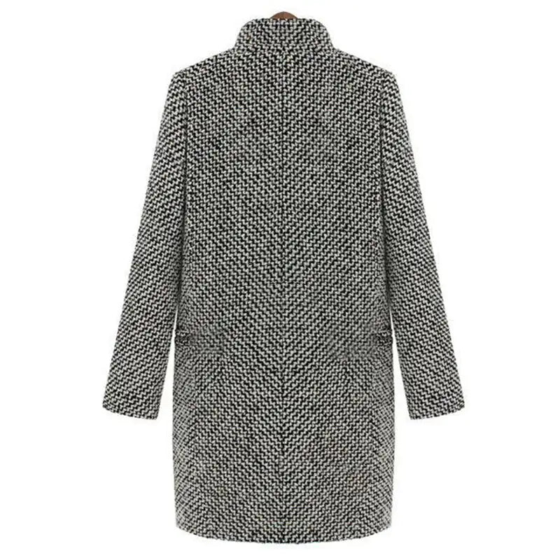 Women Wool Coat Black | Elegant Design-3