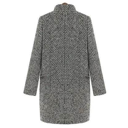 Women Wool Coat Black | Elegant Design-3
