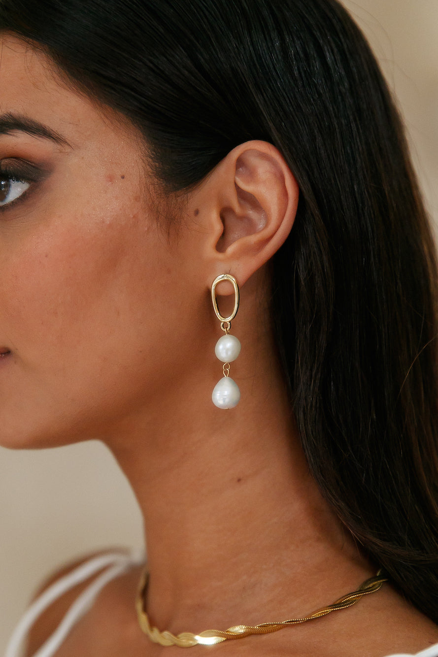 Women Hoop Earrings Gold Plated Stainless Steel | Elegance-5