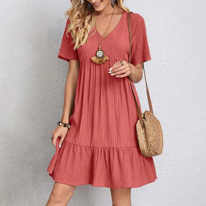 Relaxed Fit Boho Mini Dress | Natalie