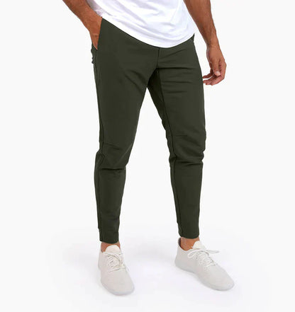 Men Slim Fit Jogging Pants Black Cotton | Karl-6