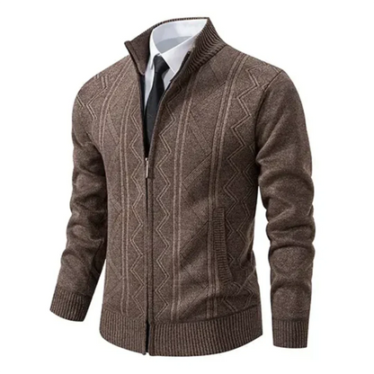 Men’s Zip-Up Knit Jacket | Wilford