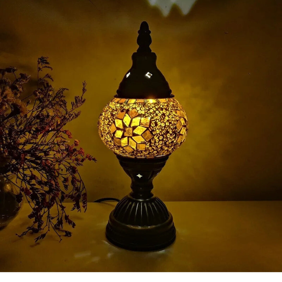 Variant image for Colorful Mosaic Glass Table Lamp | Artistic Charm-5