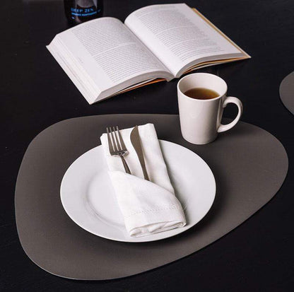 Designer PU Leather Placemat & Coaster Set