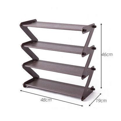 Adjustable Minimalist Shoe Rack – Durable Iron Shoe Storage Organizer for Efficient Home Organization 0