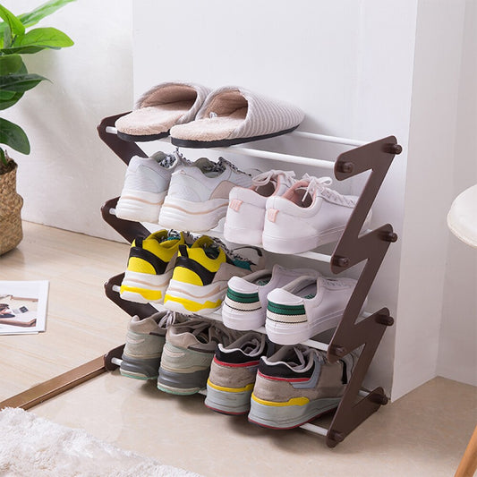 Adjustable Minimalist Shoe Rack – Durable Iron Shoe Storage Organizer for Efficient Home Organization 1