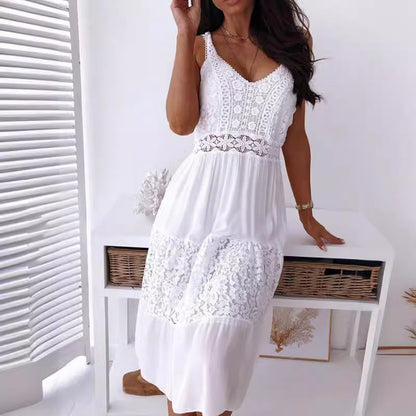 Women Bohemian Lace Midi Dress | Rominda