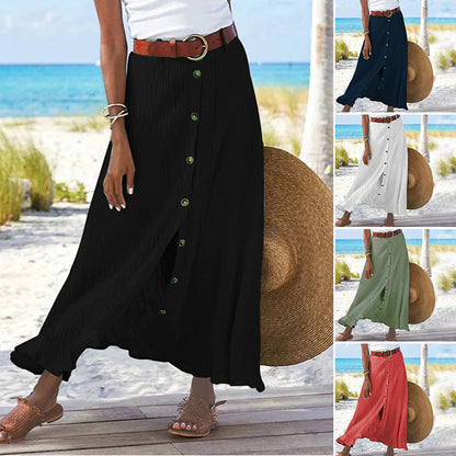 Bloom | Breezy Button-Down Maxi Skirt