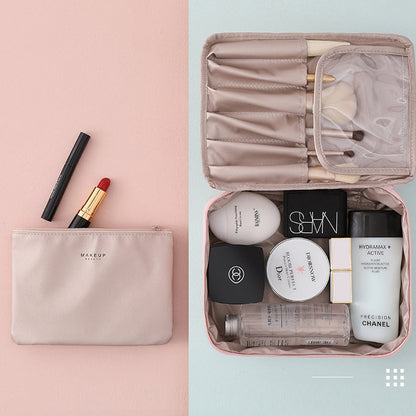 All-in-One Makeup Organizer for Travel – Compact Cosmetic Storage with Multiple Compartments and Elastic Brush Slots 2