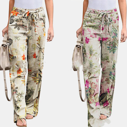 Stylish Leisure Pants Flowerprint | Reina