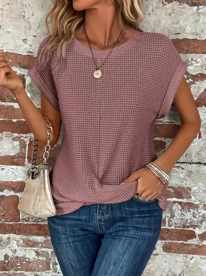 Serene Knotted Detail Relaxed Top | Mia