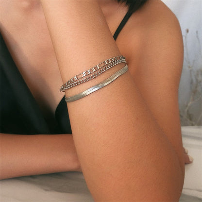 Women Bracelet Silver Alloy | Isla-4