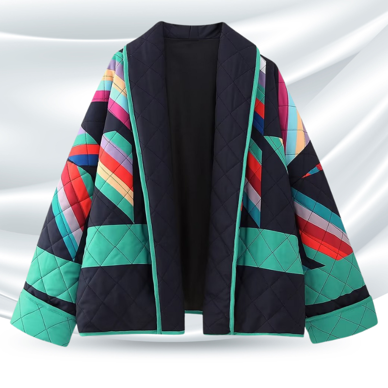Women Bohemian Patchwork Quilted Jacket | Thelma
