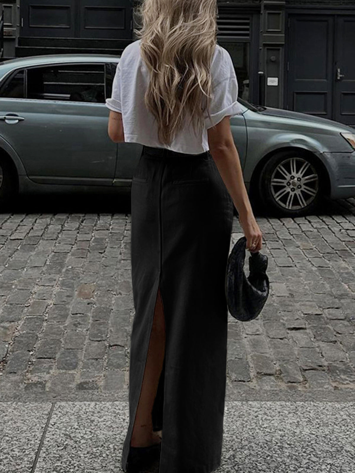 High-Waisted Split Maxi Skirt | Bianca