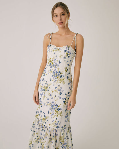 Women Maxi Dress White Polyester | Graziella-4