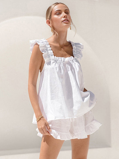 Ruffle Summer Lounge Set | Sophia