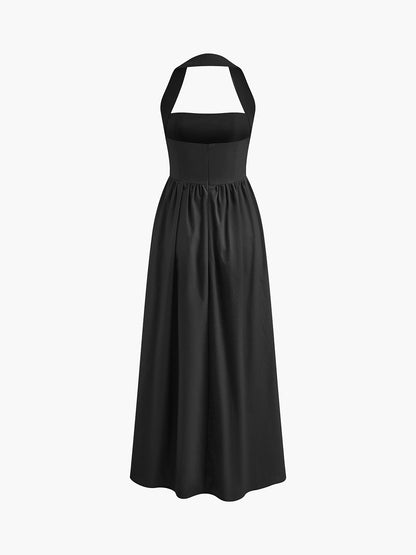 Halter Neck Maxi Dress | Madeline