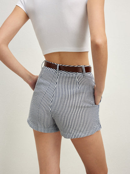 Striped High-Waisted Mini Skirt | Scarlett