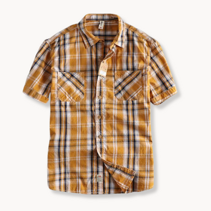 Plaid Button-Up Shirt | Chan