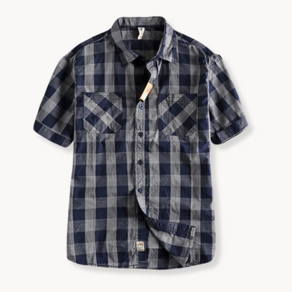 Plaid Button-Up Shirt | Chan