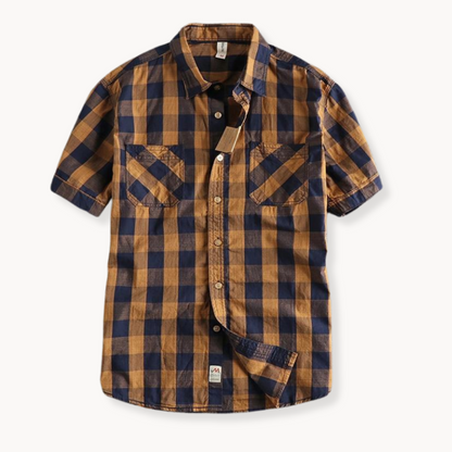 Plaid Button-Up Shirt | Chan