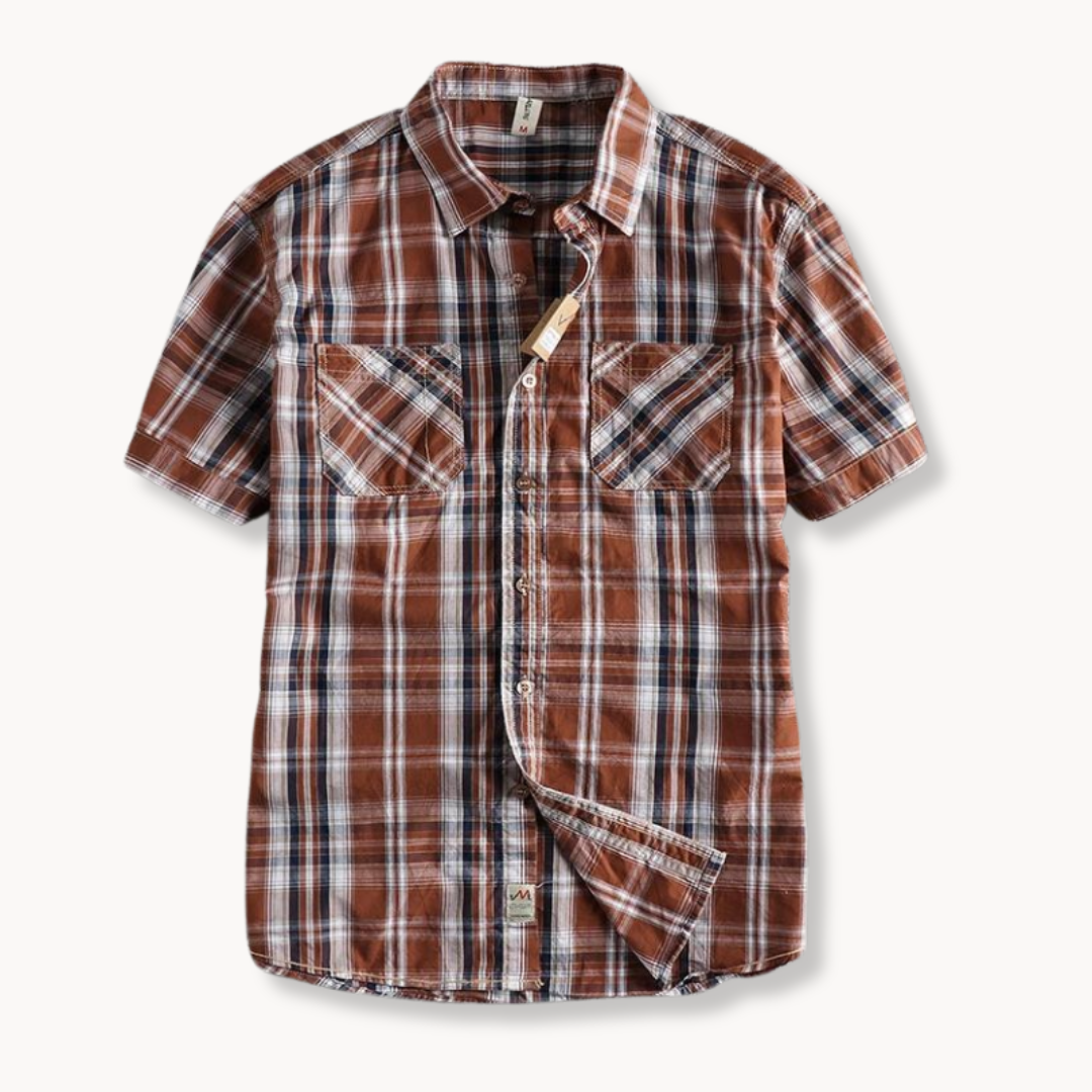 Plaid Button-Up Shirt | Chan