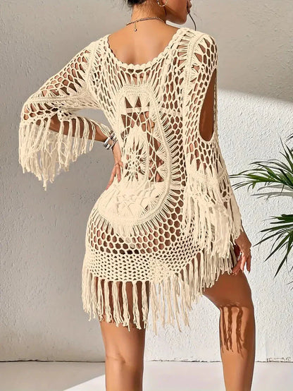 Boho Fringe Crochet Cover-Up | Marla