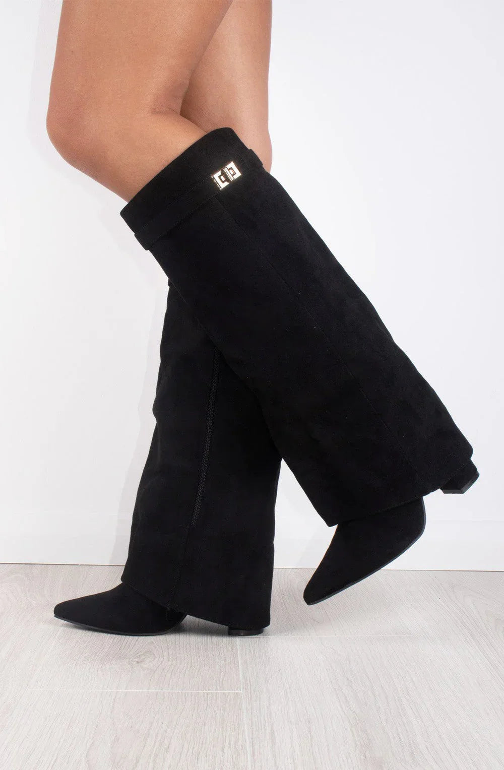 Suede Knee-High Boots | Bernadette