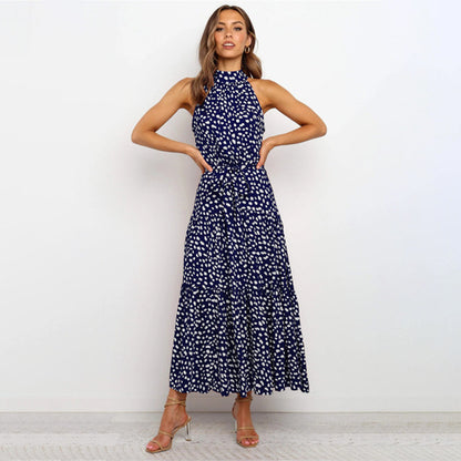 Polka Dot Halter Dress | Selena