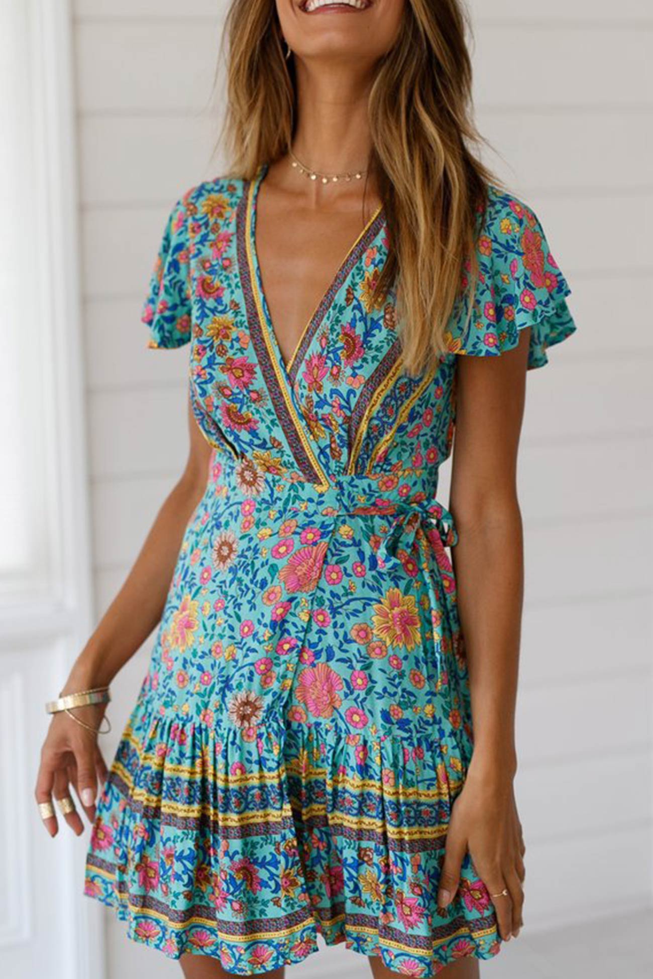 Floral Wrap Dress | Elise