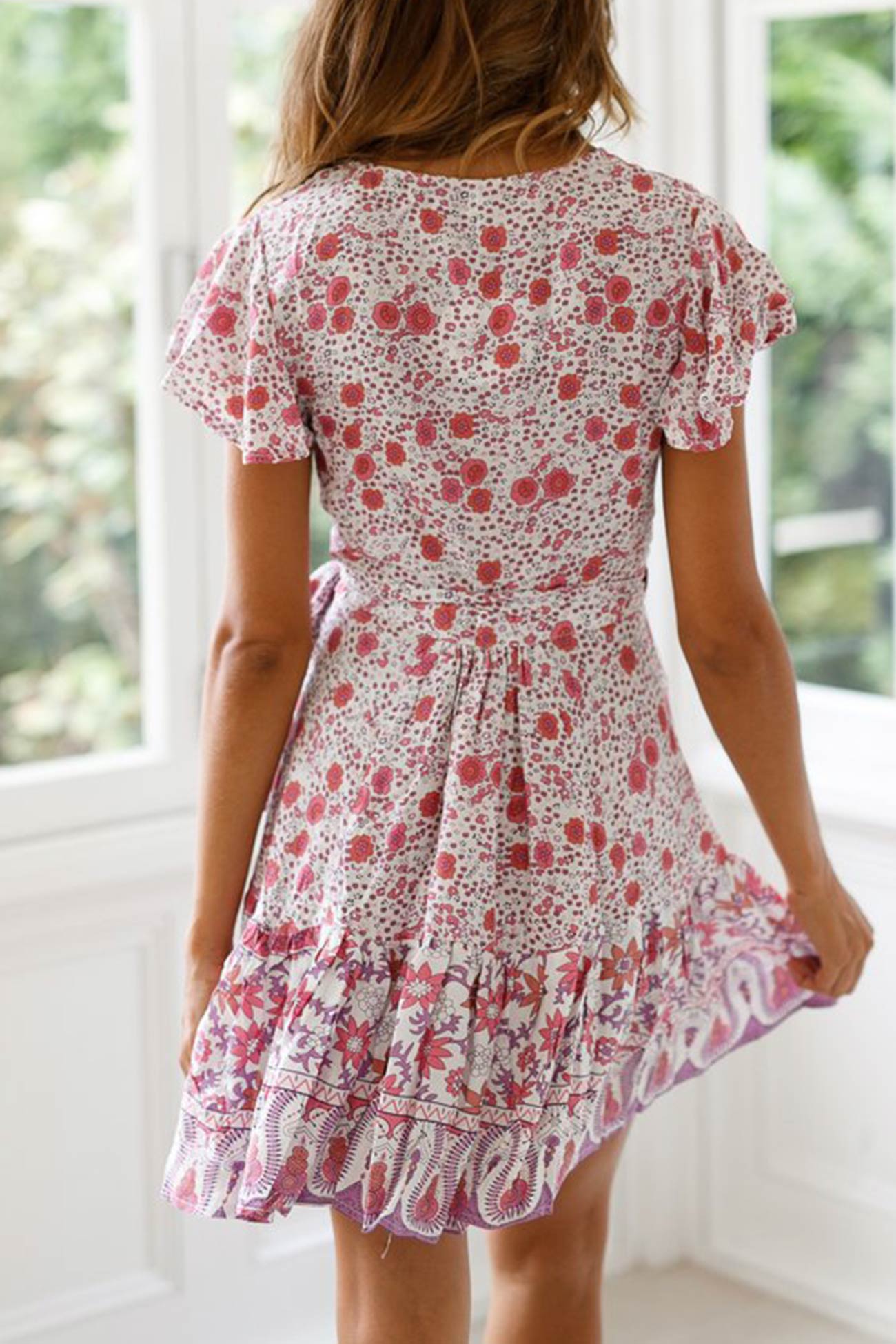 Floral Wrap Dress | Elise