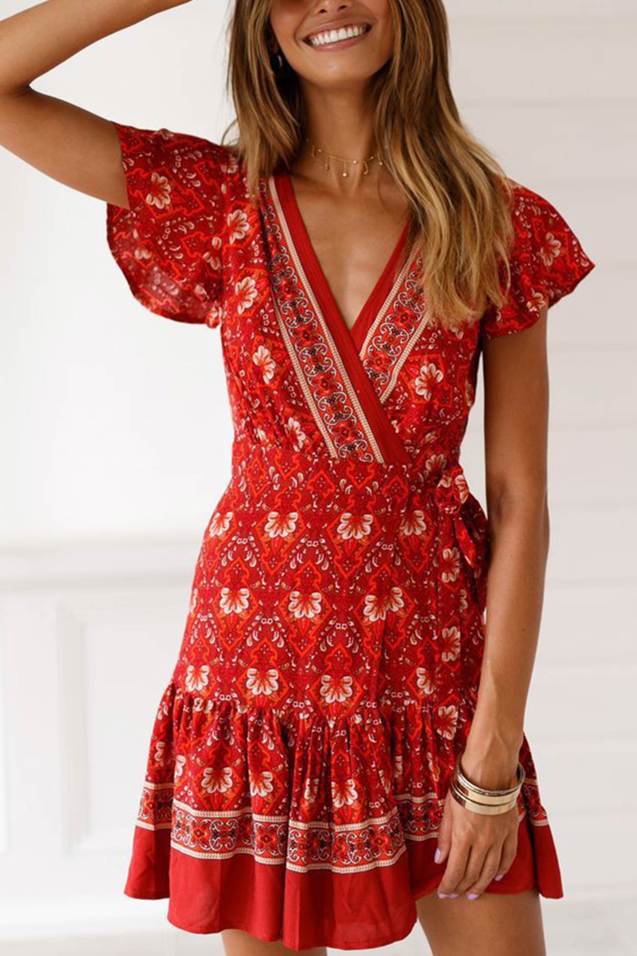 Floral Wrap Dress | Elise