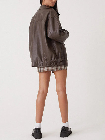 Women Oversized Zip Bomber Jacket | Zara