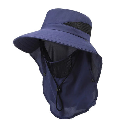 Breathable Sunshade Fisherman Hat for Men – Large Brim Outdoor Fishing Hat, Lightweight Polyester, Multicolored 6